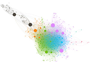 Abstract image of a network from Wikimedia Commons.